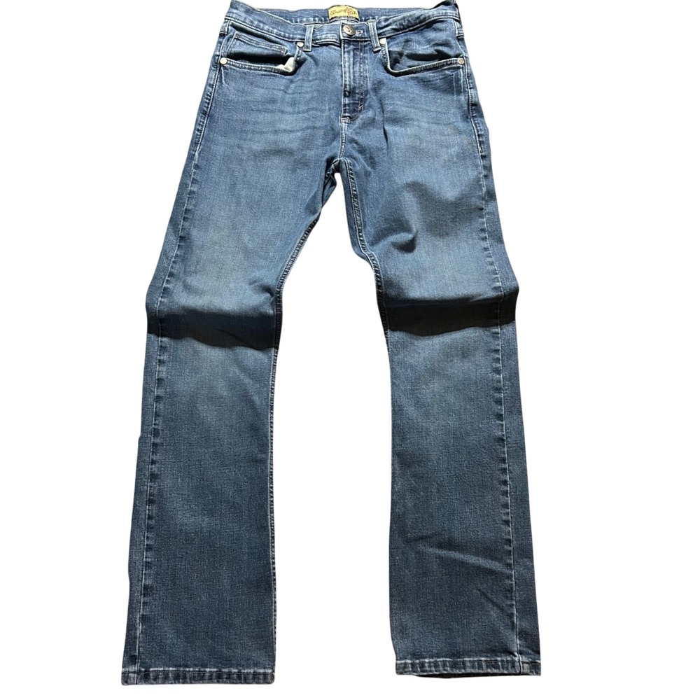 Wrangler 20X Jeans Mens 33x34 (Fits 31x33) Blue Slim Straight Stretch Denim